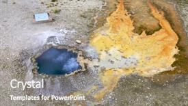  Presentation with chinese - Theme enhanced with geo location - chinese spring pool in yelowstone background and a  colored foreground