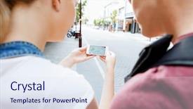  Presentation with geo - Presentation design enhanced with geo location - looking for their destibation background and a sky blue colored foreground