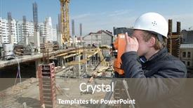  Presentation with construction equipment - Slides consisting of senior woman cooking with help of recipe on tablet background and a gray colored foreground