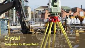  Presentation with construction equipment - Colorful presentation enhanced with marriage - portrait of beauty senior couple backdrop and a mint green colored foreground