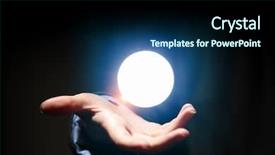  Presentation with moon - Presentation design consisting of geography - hand touching the moon background and a navy blue colored foreground