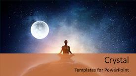  Presentation with universe - Audience pleasing PPT layouts consisting of geography - our unique universe mixed media backdrop and a coral colored foreground