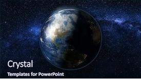  Presentation with stars universe - Slides with geography - planet earth in black background and a wine colored foreground