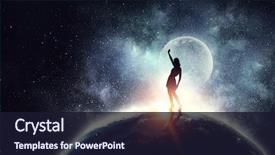  Presentation with world - Cool new presentation with geography - top of the world mixed backdrop and a wine colored foreground