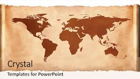  Presentation with ancient map - PPT theme consisting of geography india north east - horizontal ancient world map world background and a lemonade colored foreground