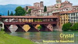  Presentation with bassano - Slide deck featuring geography italian - bassano del grappa background and a tawny brown colored foreground