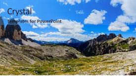  Presentation with world heritage - Cool new PPT layouts with geography italian - dolomites italy - tre cime backdrop and a  colored foreground