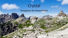  Presentation with geography - Presentation featuring geography italian - dolomites italy - unesco natural background and a  colored foreground