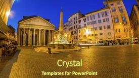  Presentation with geography - Audience pleasing PPT layouts consisting of geography italian - italy rome pantheon backdrop and a  colored foreground