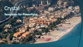  Presentation with geography - Cool new presentation with geography italian - italy sicily taormina backdrop and a  colored foreground