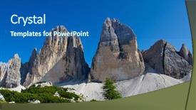  Presentation with vietnam culture ben tre - Amazing PPT theme having geography italian - tre cime di lavaredo drei backdrop and a  colored foreground