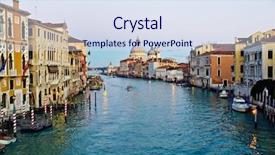  Presentation with geography - PPT theme consisting of geography italian - unique view of the city background and a sky blue colored foreground