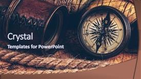  Presentation with vintage world travel - Audience pleasing PPT theme consisting of geography navigation concept background - old backdrop and a navy blue colored foreground