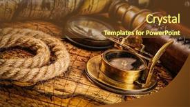  Presentation with vintage world travel - Colorful PPT theme enhanced with geography navigation concept background - old backdrop and a tawny brown colored foreground