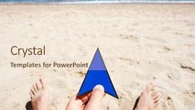  Presentation with blue - Cool new PPT layouts with geolocation - closeup of a young caucasian backdrop and a  colored foreground