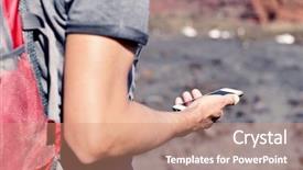  Presentation with close up of young girls - Audience pleasing PPT theme consisting of geolocation - closeup of a young caucasian backdrop and a coral colored foreground
