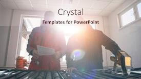  Presentation with gold mining - Audience pleasing presentation theme consisting of geological-gold-core-samples backdrop and a lemonade colored foreground