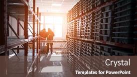  Presentation with gold mining - Presentation featuring geological-gold-core-samples background and a tawny brown colored foreground