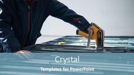  Presentation with gold mining - Cool new slide deck with geological-gold-core-samples backdrop and a teal colored foreground