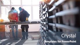  Presentation with gold mining - PPT theme enhanced with geological-gold-core-samples background and a ocean colored foreground