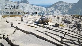  Presentation with geological - Beautiful slide deck featuring geological-limestone-formation-known backdrop and a light blue colored foreground