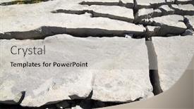  Presentation with geological - Colorful slide set enhanced with geological-limestone-formation-known backdrop and a light gray colored foreground