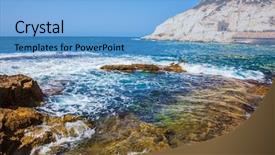  Presentation with israel - Slide deck enhanced with geological phenomenon on the border background and a light blue colored foreground