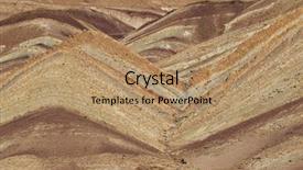  Presentation with geology - PPT theme consisting of structural geology - geological layers of earth background and a coral colored foreground