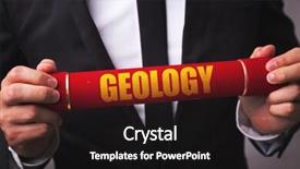  Presentation with geology - PPT theme consisting of geology background and a  colored foreground