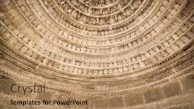  Presentation with architecture geometric - PPT layouts enhanced with geometric-architecture-of-historic-cenotaph background and a coral colored foreground