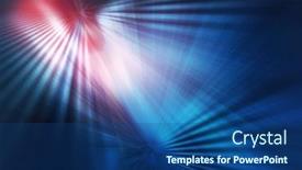  Presentation with light rays - Beautiful presentation design featuring geometric-background-of-light backdrop and a ocean colored foreground