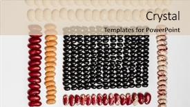  Presentation with kidney bean - PPT layouts enhanced with geometric bean pattern multicolored legumes background and a lemonade colored foreground