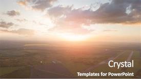  Presentation with forests - Slides featuring geometric forms of abandoned runway background and a tawny brown colored foreground