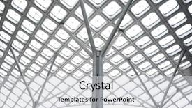  Presentation with steel - Beautiful PPT layouts featuring geometric of roofing steel truss backdrop and a light gray colored foreground