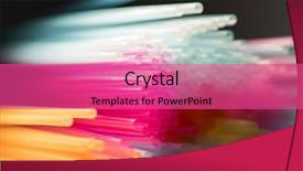  Presentation with plastic straws - Beautiful slides featuring geometric optics - colorful plastic drinking straws close backdrop and a coral colored foreground
