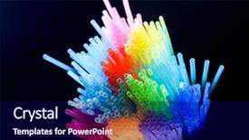 Presentation with plastic straws - Colorful PPT layouts enhanced with geometric optics - colorful plastic drinking straws close backdrop and a navy blue colored foreground