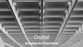  Presentation with abstract modern architecture - Presentation design featuring abstract architecture ceiling of modern background and a gray colored foreground