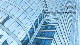  Presentation with abstract blue texture - Presentation theme featuring abstract texture of blue glass background and a light blue colored foreground