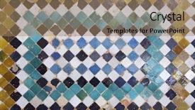  Presentation with tile - PPT layouts enhanced with alhambra palace granada andalusia spain background and a coral colored foreground