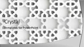  Presentation with islamic design - Presentation theme having islamic design cast in concrete background and a light gray colored foreground