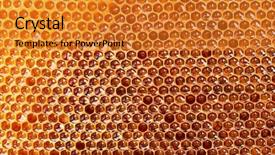  Presentation with honeycomb - Slides enhanced with yellow beautiful honeycomb with honey background and a gold colored foreground