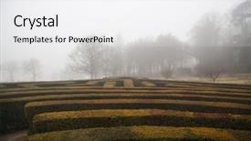  Presentation with islamic geometric - Colorful theme enhanced with geometric pattern of green hedge backdrop and a  colored foreground