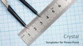  Presentation with geometry - Audience pleasing PPT layouts consisting of geometry-set-with-compass-pencil backdrop and a sky blue colored foreground