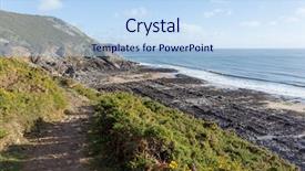  Presentation with geomorphology - Cool new PPT theme with geomorphology - carboniferous limestone forms a rough backdrop and a light blue colored foreground