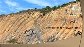  Presentation with history - Audience pleasing presentation theme consisting of geopark in hong kong backdrop and a coral colored foreground