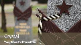  Presentation with last days - Slide set having george at the soviet war background and a coral colored foreground