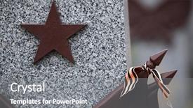  Presentation with last days - Amazing slide deck having george at the soviet war backdrop and a gray colored foreground