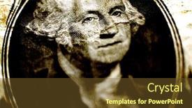  Presentation with george washington - Slides having george-washington-on-old-weathered background and a tawny brown colored foreground