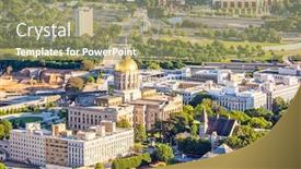  Presentation with atlanta - Cool new PPT layouts with georgia-state-capitol-building backdrop and a coral colored foreground