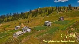  Presentation with rural - Audience pleasing theme consisting of georgian adjara region near village backdrop and a  colored foreground